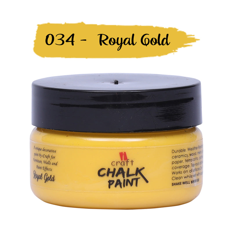 iCraft Chalk Paint -Royal Gold, 50ml