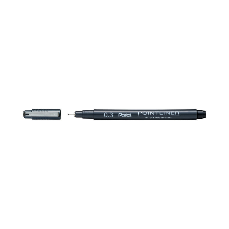 Pentel S20P-3A POINTLINER PIGMENT INK PEN 0.3MM -BLACK
