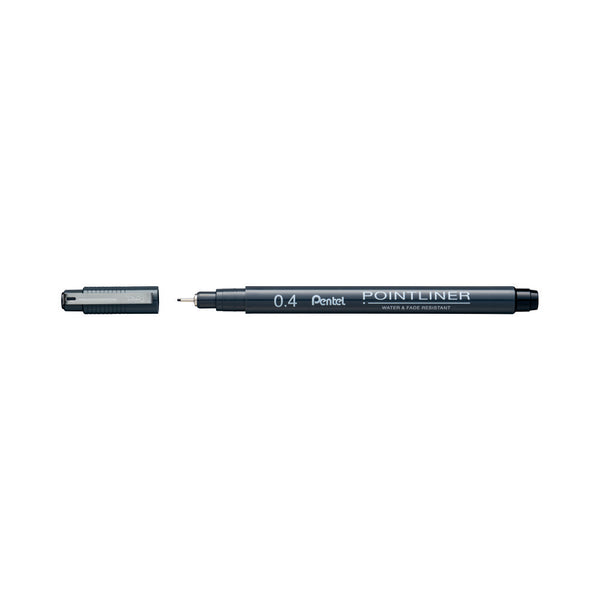 Pentel S20P-4A POINTLINER PIGMENT INK PEN 0.4MM -BLACK