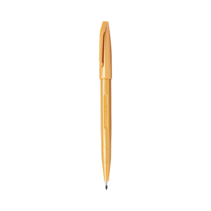 Pentel S520 SIGN PEN-1PC BLST PKG -YELLOW OCHRE (Y)