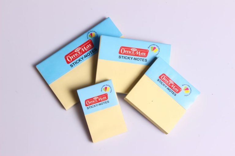 Soni Officemate Sticky Note Pads Fluorescent Pack of 12