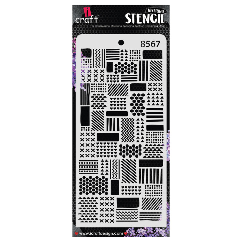 iCraft Layering Stencil-4"x 8"-8567