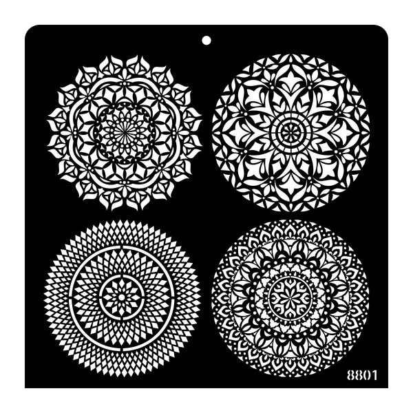 iCraft Home Decor Stencil-8801