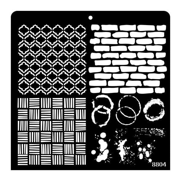 iCraft Home Decor Stencil-8804