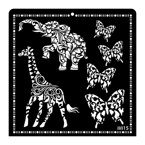 iCraft Home Decor Stencil-8815