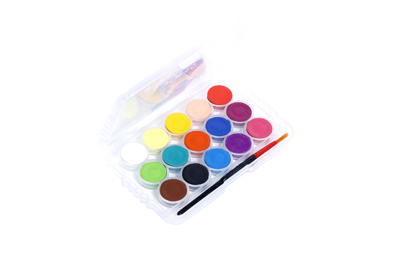 DOMS WATER COLOR CAKES 15 SHADES (15 mm) (PACK OF 10)