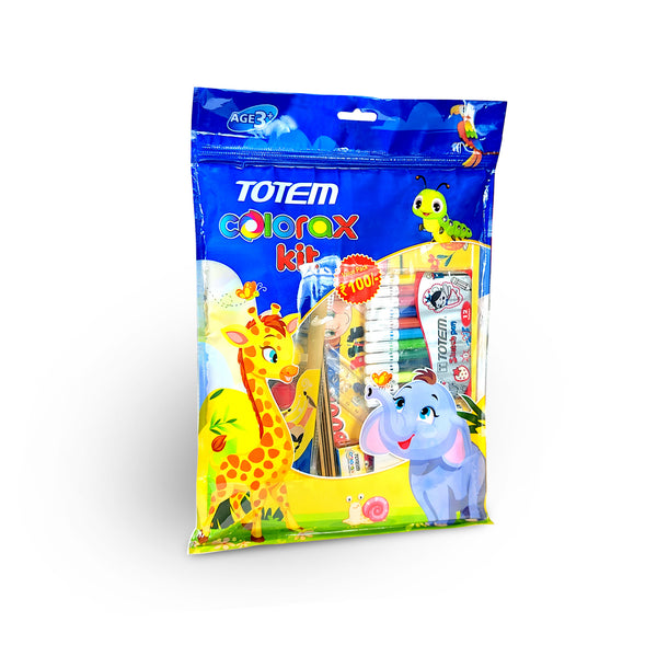 Totem Colorex Kit | Coloring Kit | Gift Set for Kids |  Perfect Value Pack | Combination of Stationery Items | Non-Toxic & Safe For Childrens | Pack of 1