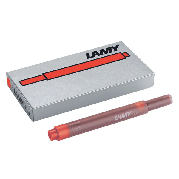 Lamy T10 Ink Cartridges Pack Of 5 Red