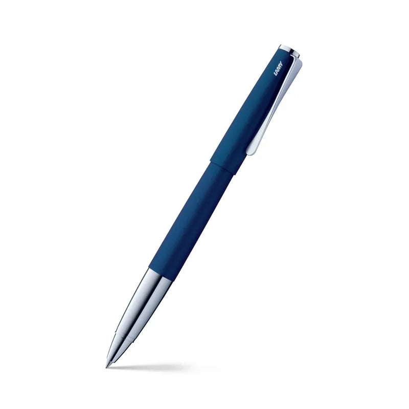 Lamy 367 Studio Rollerball Pen Matte Blue With Chrome Clip