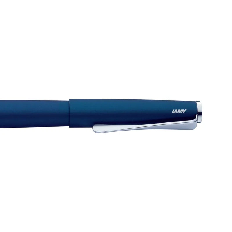 Lamy 367 Studio Rollerball Pen Matte Blue With Chrome Clip