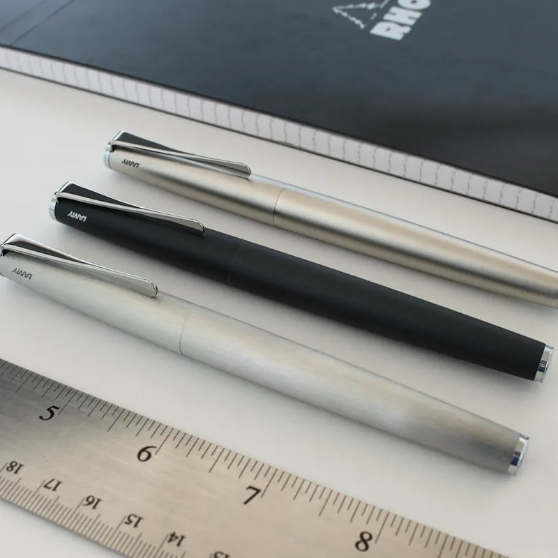 Lamy 367 Studio Rollerball Pen Matte Black With Chrome Clip