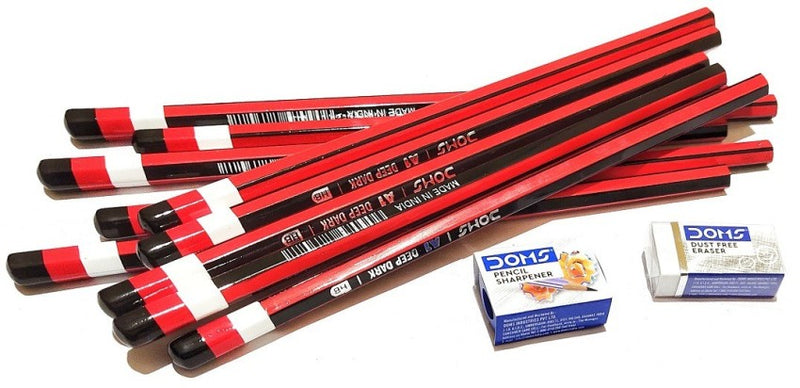 DOMS A 1 PENCIL ( 80 PENCILS, 8 ERASER, 8 SHARPNER) Pencil (Multicolor)