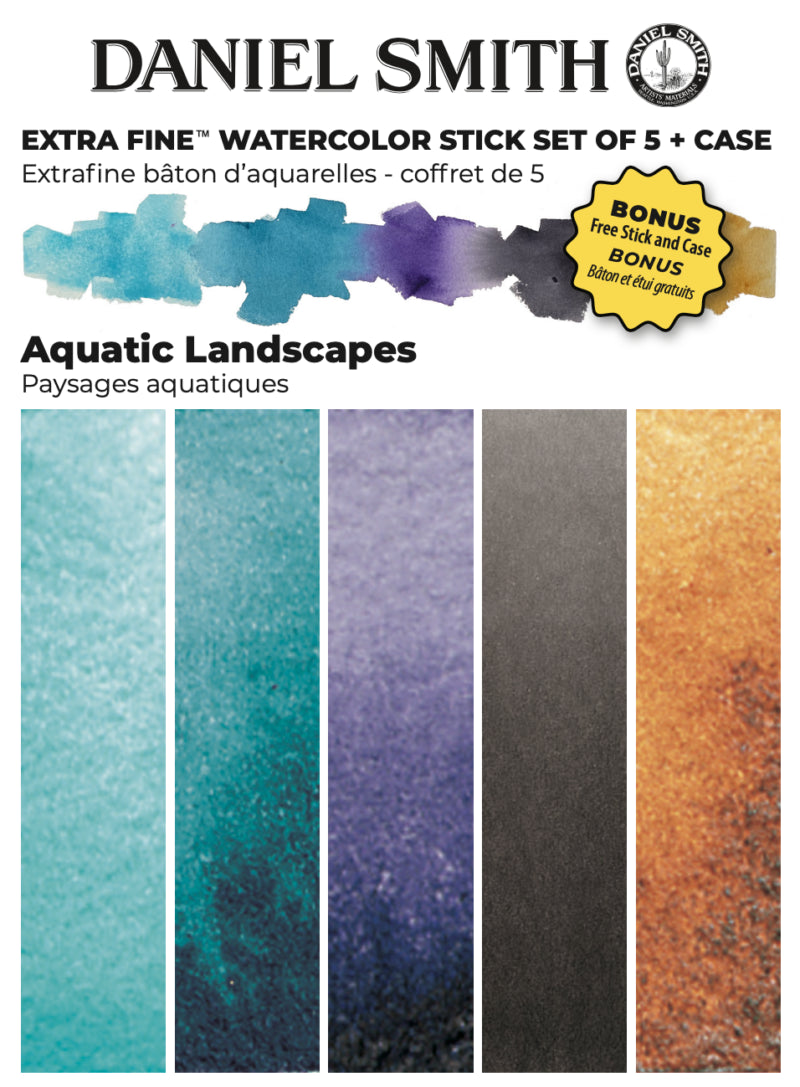 Daniel smith Watercolor Stick Aquatic Landscapes Mixing Palette Set-5