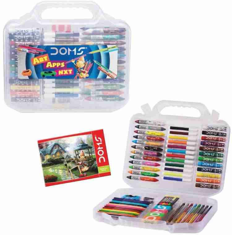 DOMS Art Apps Nxt Crayons Box Pack of 1 (Multicolor)