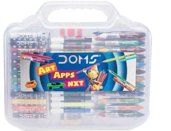 DOMS Art Apps Nxt Crayons Box Pack of 1 (Multicolor)