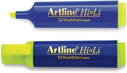 Artline Hi-Li Highlighter - Pack Of 10 (Yellow)