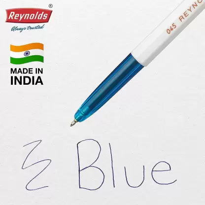 Reynold 2022 Ball Pen (Pack of 10, Ink Color - Blue)