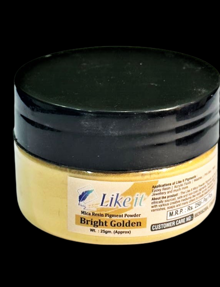 like it Non-Toxic Mica Pigment Powders for Epoxy Resin 25 Grams Colour Bright Golden