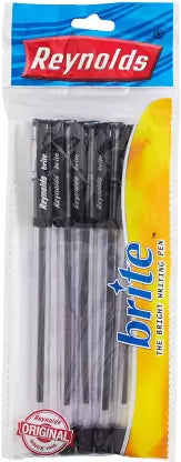 Reynolds Brite Black by THE MARK Ball Pen (Pack of 50, Ink Color - Black)