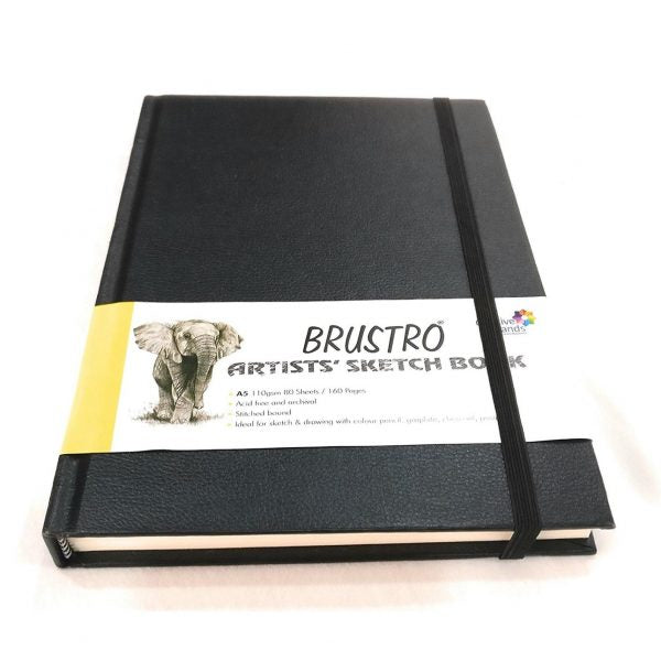 Brustro Artists’ Sketch Book Stitched Bound 110 GSM A3