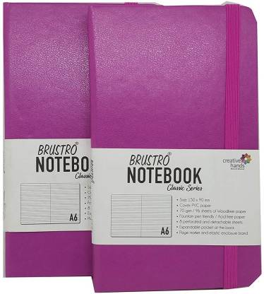 BRUSTRO NOTEBOOK CLASSIC SERIES TWIN PACK A6 ROSE