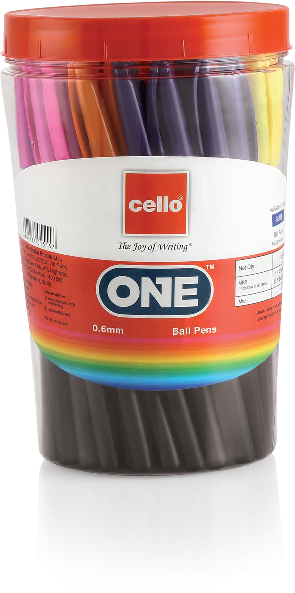 Cello One Ball Pens Ball Pen (Pack of 60, Ink Color - Blue)