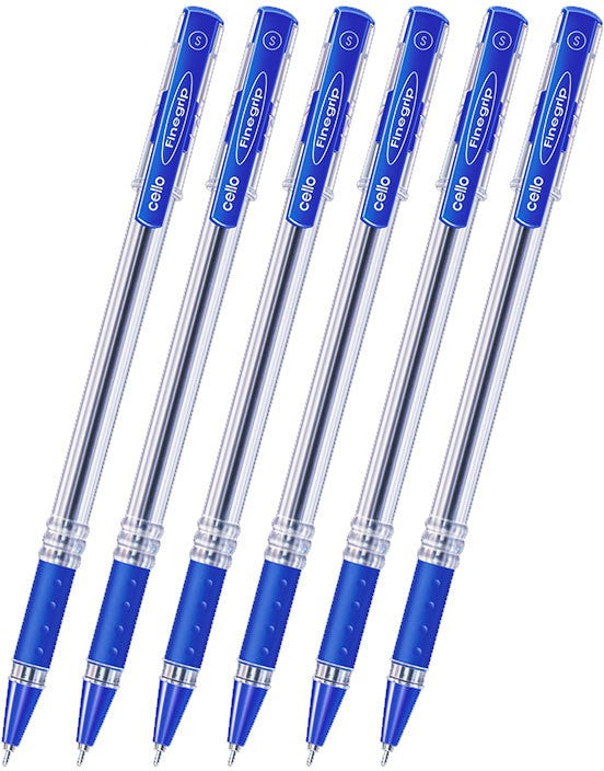 Cello Cello Finegrip Blue Ball Pen (Pack of 50, Ink Color - Blue)