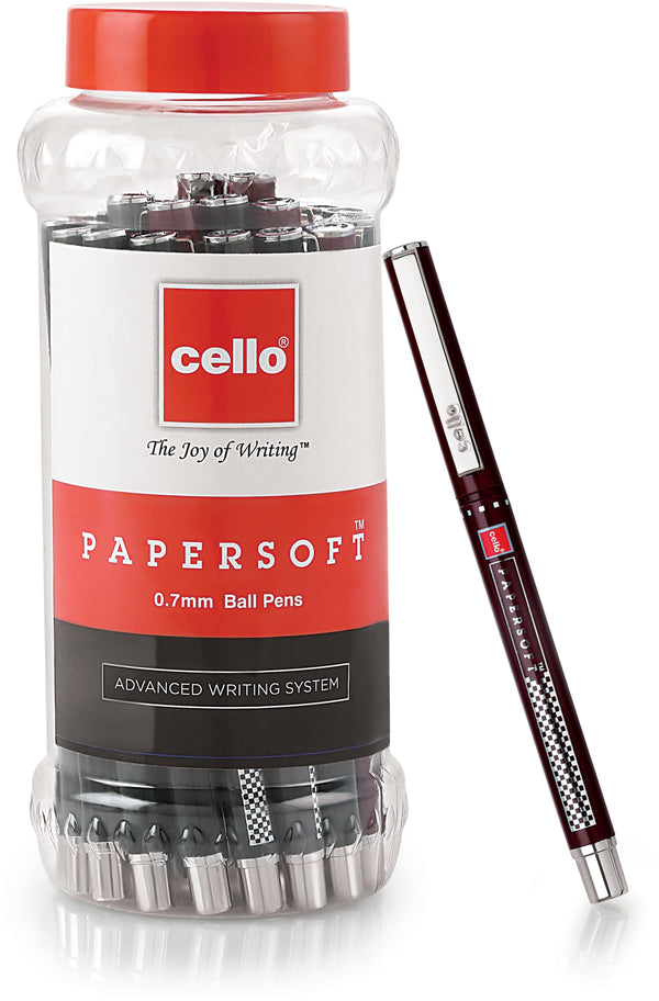 Cello Papersoft Packet Ball Pen (Pack of 25, Ink Color - Blue)