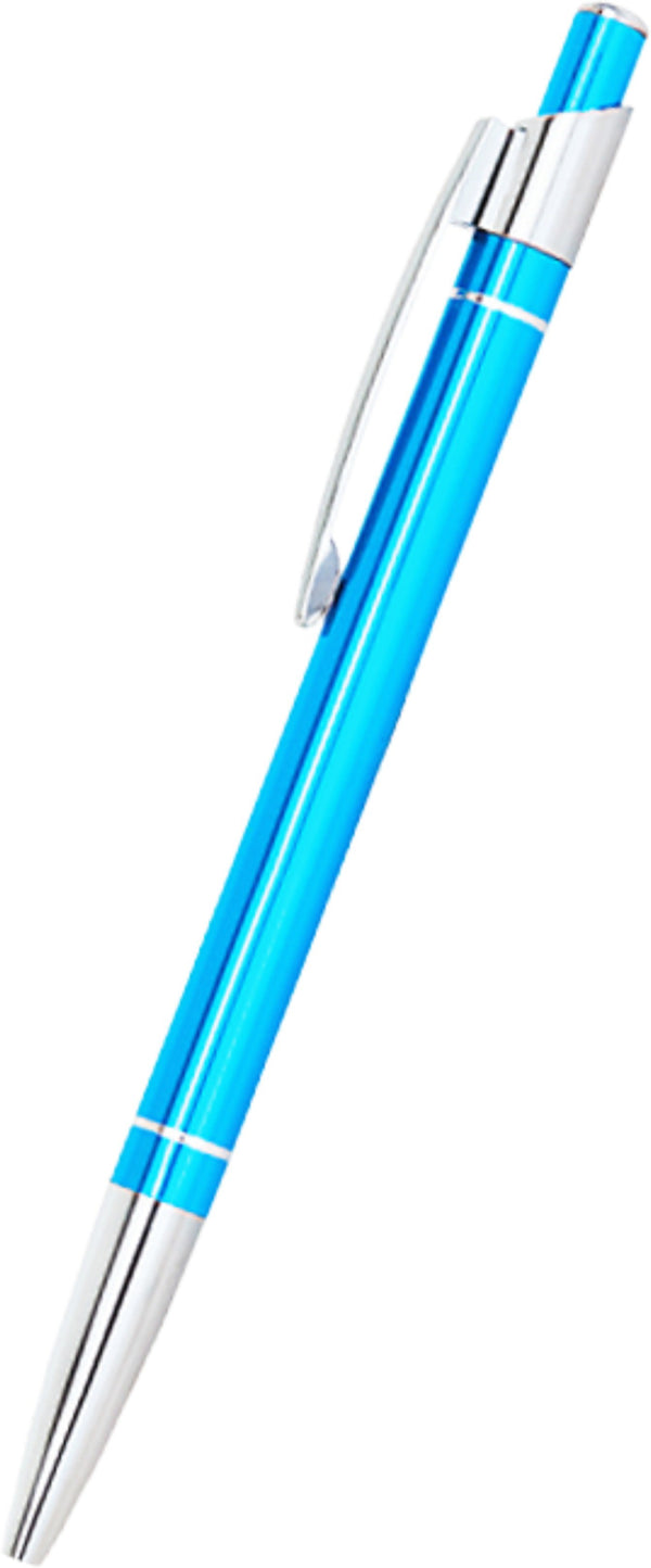 Cello Metal Body pen Ball Pen (Pack of 8, Ink Color - Blue)