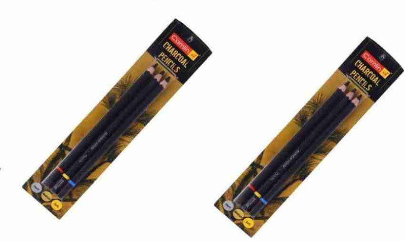 Camlin Art Creation Hexagonal Shaped Color Pencils (Set of 2, Black)