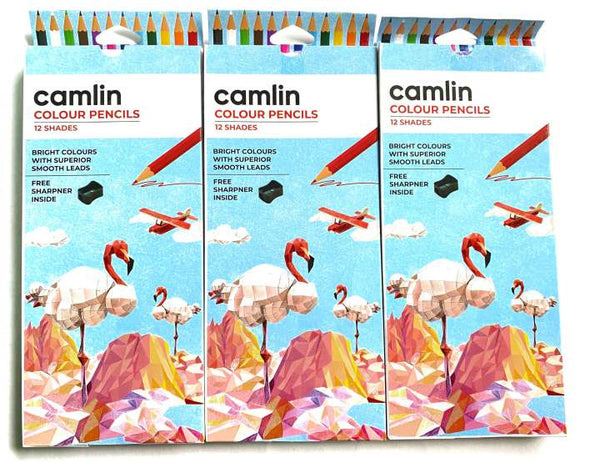 Camlin Colour Pencil Set of 3 Hexagonal