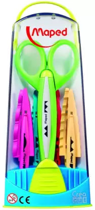 Maped CRAFT SCISSOR- 1 SCISSOR & 5 INTERCHANGABLE BLADE SET Scissors (Set of 6, Assorted)