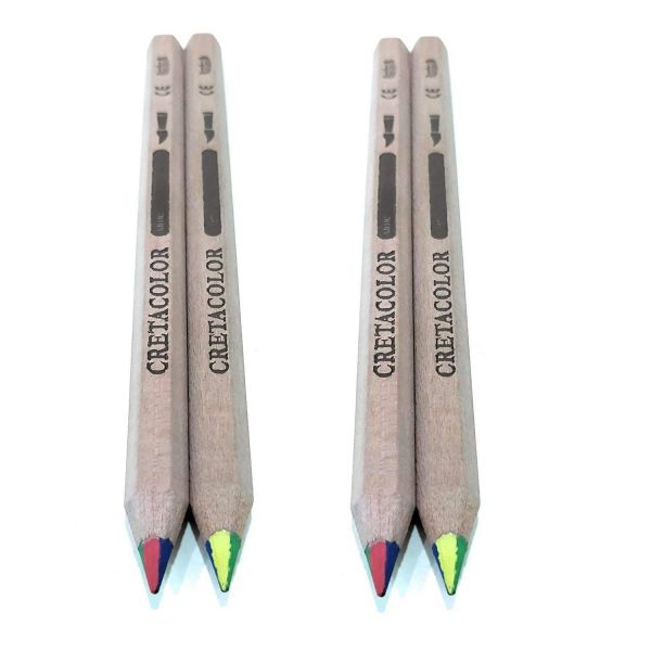 Cretacolor Quattro Mega Colored Pencil (Pack of 4)