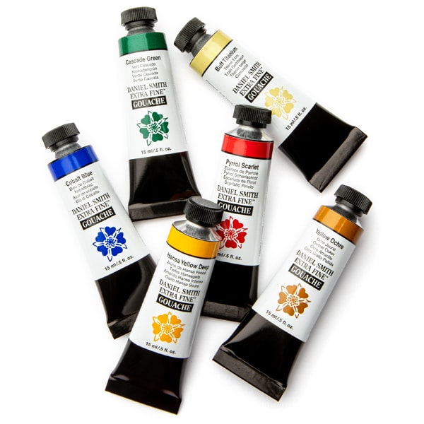 DANIEL SMITH Extra Fine Gouache Color Enviro-Friendly Yellow Iron Oxide 15ml