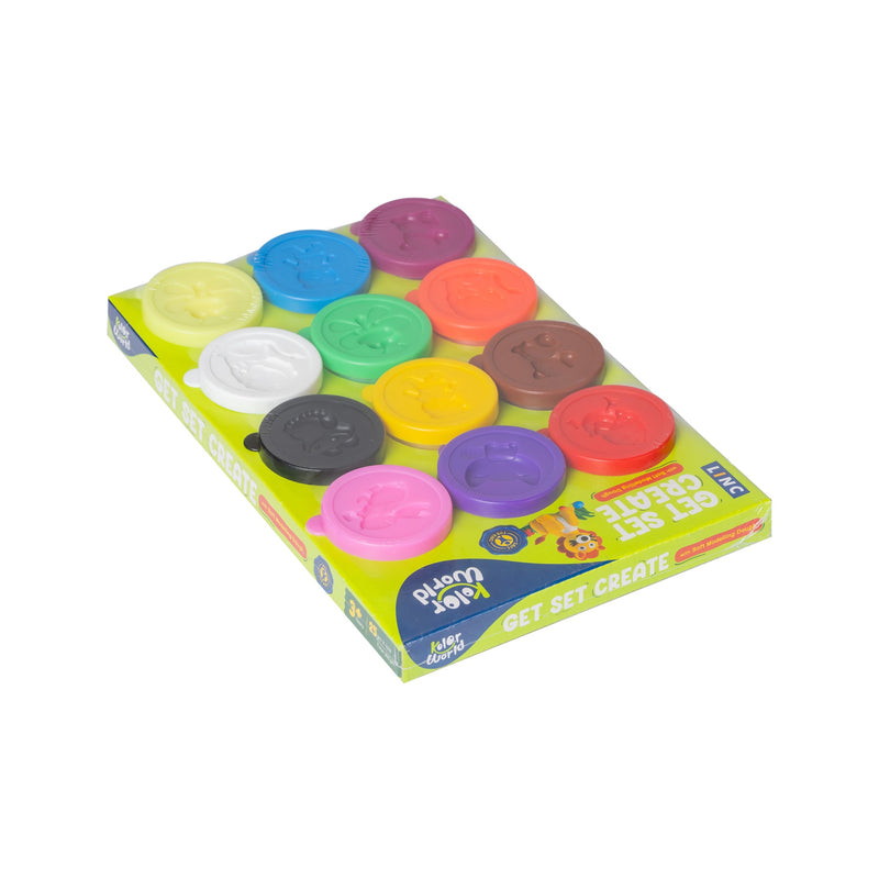 LINC KOLOR WORLD DOUGH  25 GM 12 T | NON-TOXIC, VIBRANT COLORS