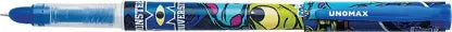 UNOMAX Fountain Slim Multi Colour Body Fountain Pen (Pack of 10, Ink Color - Blue)