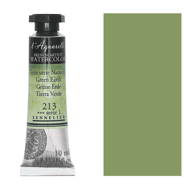 Sennelier l'Aquarelle French Artists' Watercolor 10 ML Green Earth