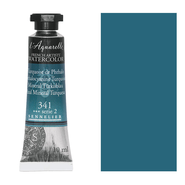 Sennelier l'Aquarelle French Artists' Watercolor 10 ML Phthalocyanine Turquoise
