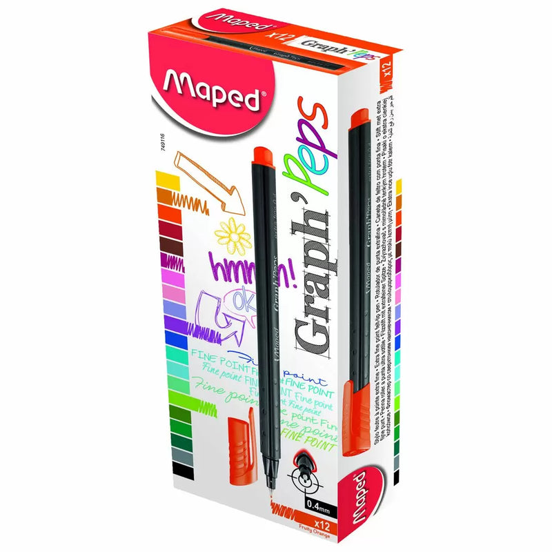 MAPED GRAPH PEPS 0.4 FRUITY ORANGE (Pack of 2)