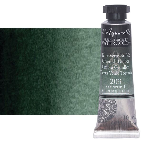 Sennelier l'Aquarelle French Artists' Watercolor 10 ML Greenish Umber