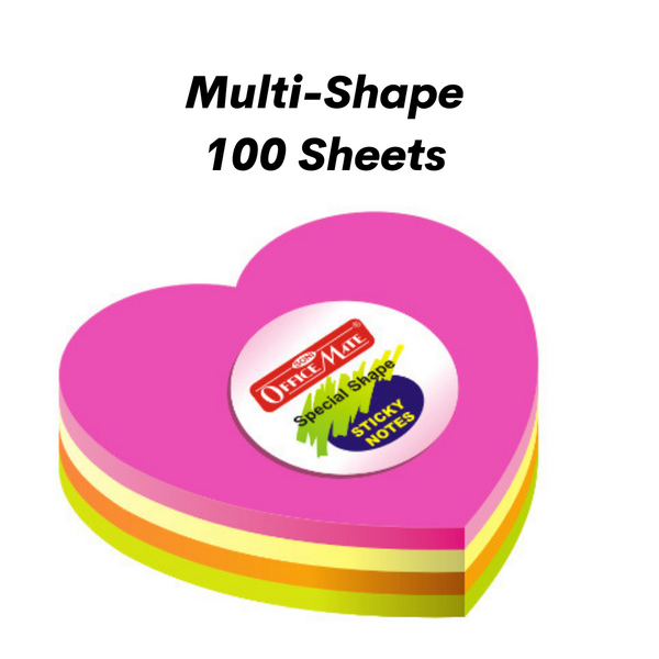 Soni Officemate Sticky note Heart shape Pack of 1