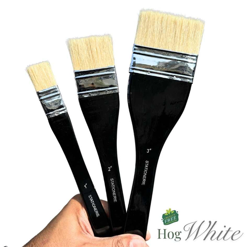 Stationerie Hake Brush 1” Chunking Hog White