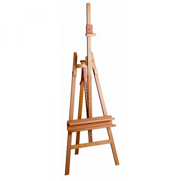 Brustro Artists’ Lyre Heavy Weight Wooden Easel, Holds Canvases Upto 49″