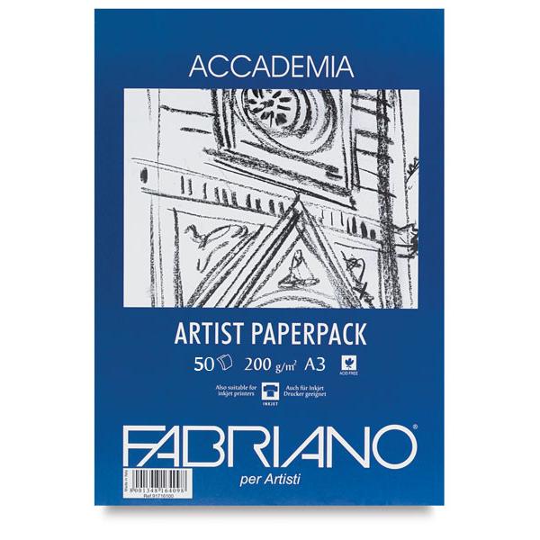 Fabriano Accademia Drawing Artists Paperpack 200 GSM A3 (Pack of 50)