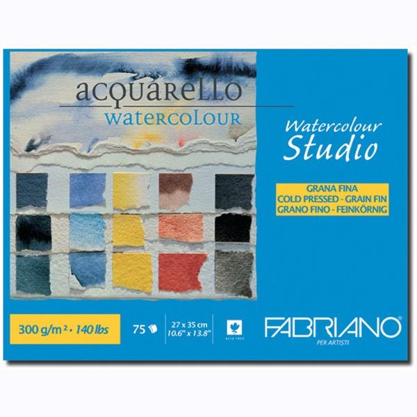 Fabriano Studio Watercolor Blocks CP 300 GSM 27 X 35 CM (1 SIDE GLUED)