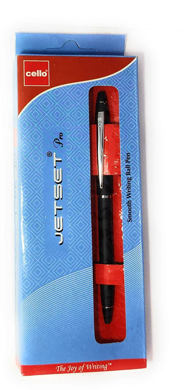 Cello Jet Set Pro Pen Ball Pen (Pack of 6, Ink Color - Blue)