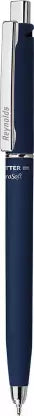 Reynolds Jetter Aerosoft Ball Pens 0.7mm Set of 10 Pens Blue Ball Pen (Ink Color - Blue)