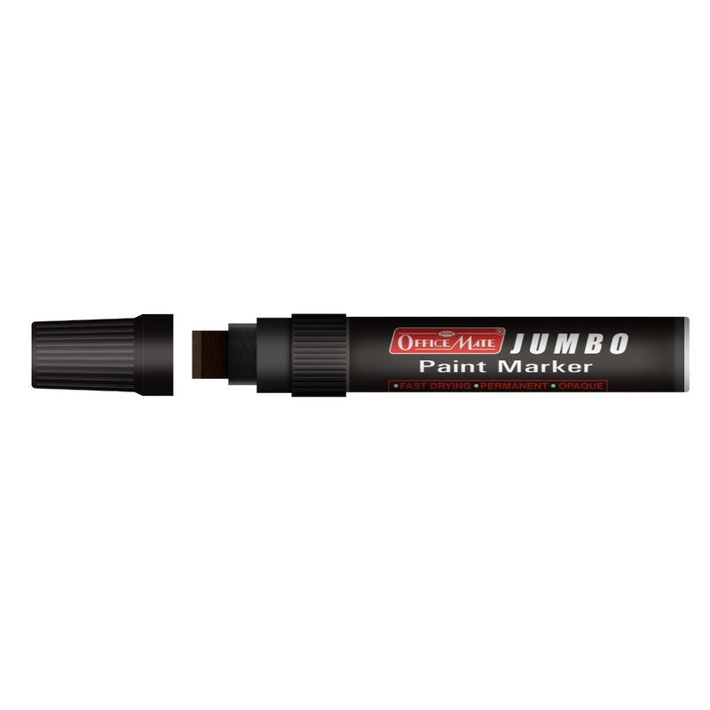 Soni Officemate Jumbo Paint Markers Black- (Pack of 1)