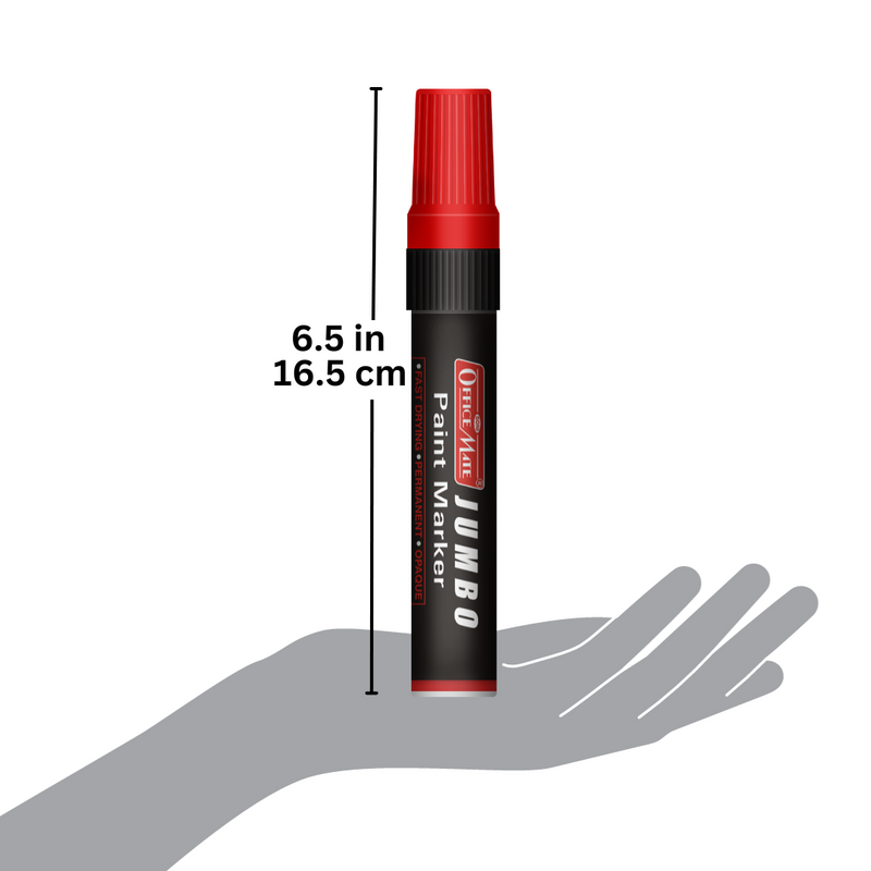 Soni Officemate Jumbo Paint Markers Red- (Pack of 1)