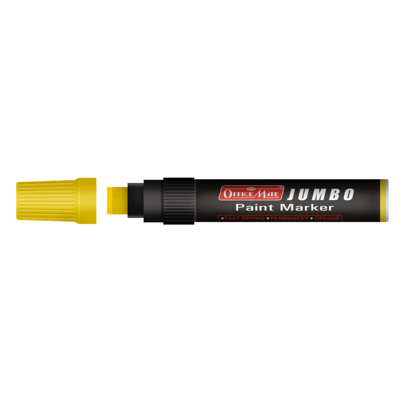 Soni Officemate Jumbo Paint Markers Yellow- (Pack of 1)